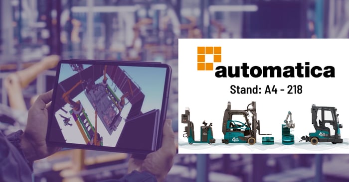 Erleben Sie Ihre zukünftigen mobilen und anwendungsspezifischen Robotiklösungen am Stand 218 in Halle A4 auf der automatica 2023 in München.