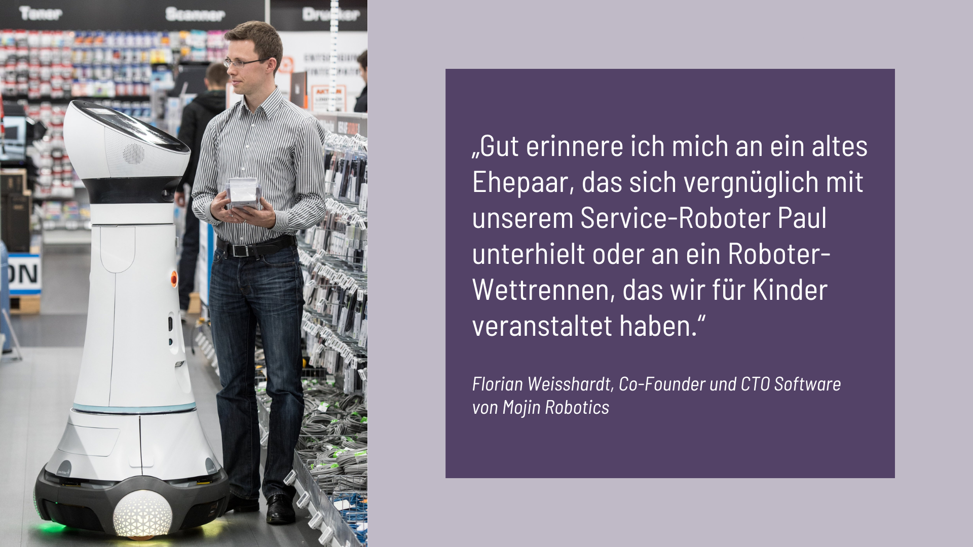 Florian Weisshardt, Co-Founder und CTO Software von Mojin Robotics